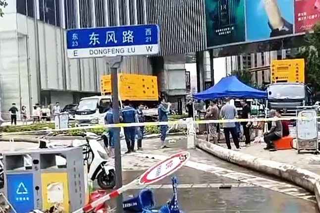 米乐网页版在线登录入口-米乐(中国)排涝突击队在排涝现场