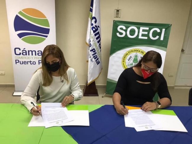  Cámara Comercio-Sociedad Ecológica Cibao Firman Acuerdos Medioambientales